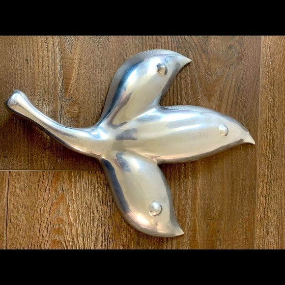 1970s Banana Leaf serving dish tray signed Bruce Fox - Picture 5 of 8